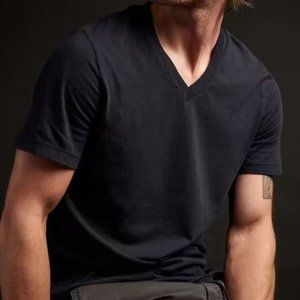 James Perse Mens V Neck Tshirt Navy